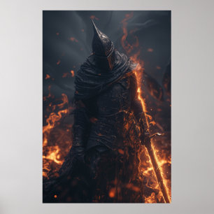 Póster Poster del Caballero de la Muerte por el Huracán