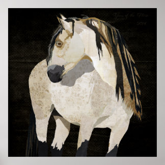 Póster Poster del caballo blanco