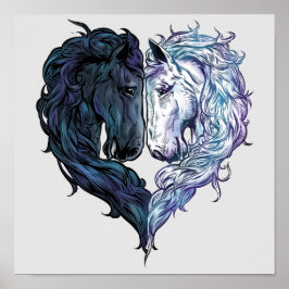 Póster Poster del caballo de amor
