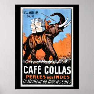 Póster Poster del café de Cafe Collas