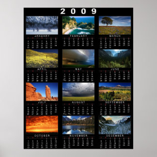 Póster poster del calendario 2009