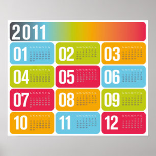 Póster poster del calendario 2011