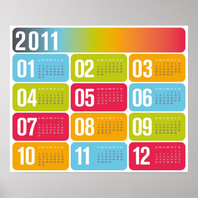 Póster poster del calendario 2011 (Frente)