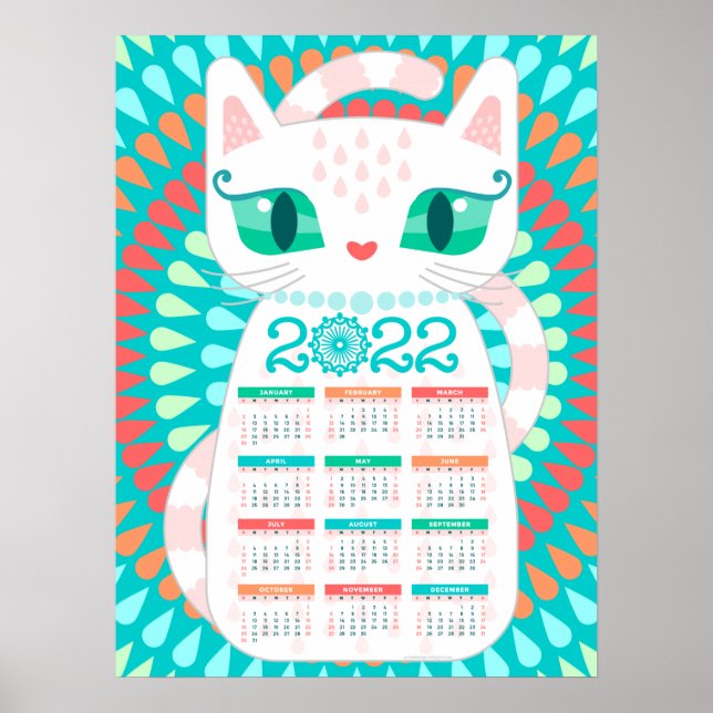 Póster poster del Calendario Booshie Cat 2022 (Frente)