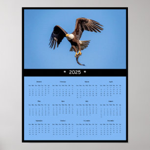 Póster poster del Calendario de Pared de Águila Calva 202
