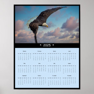Póster poster del Calendario de Pared de Águila Calva 202