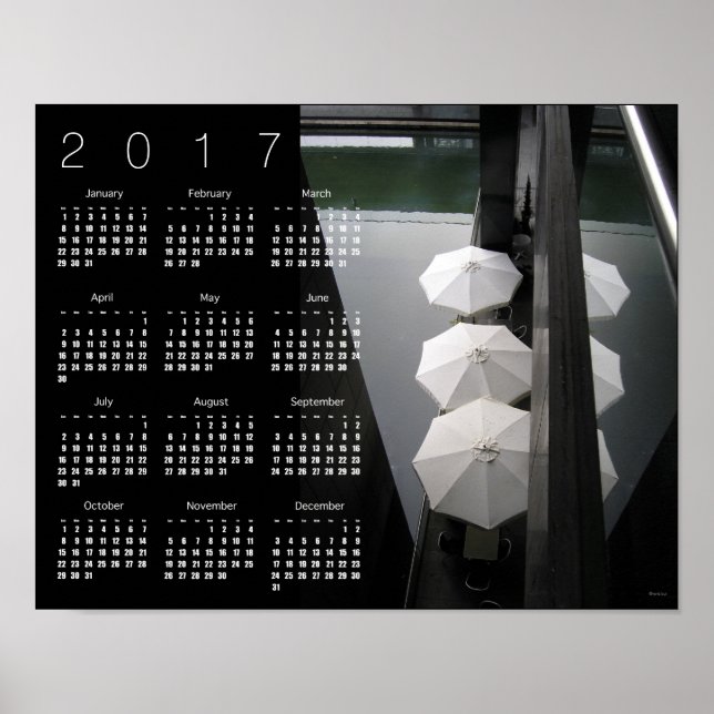 Póster Poster del Calendario de París 2017 (Frente)