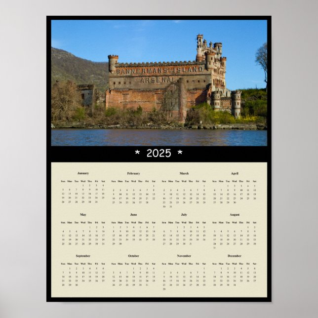Póster poster del Calendario del Castillo de Bannerman Is (Frente)