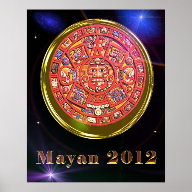 Póster poster del calendario maya 2012 (Frente)