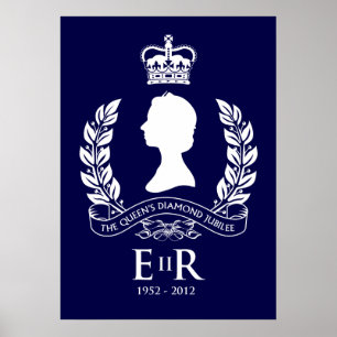 Póster Poster del camafeo del jubileo de diamante