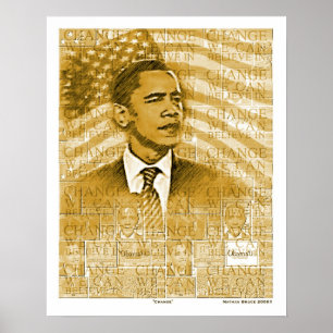 Póster Poster del "cambio" de Obama