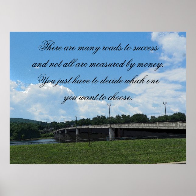 Póster Poster del camino al éxito (Frente)