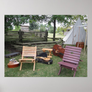 Póster Poster del campamento de bandas de músicos