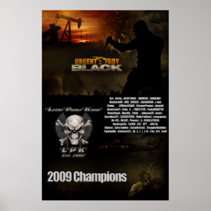 Póster Poster del Campeonato Negro de la UF