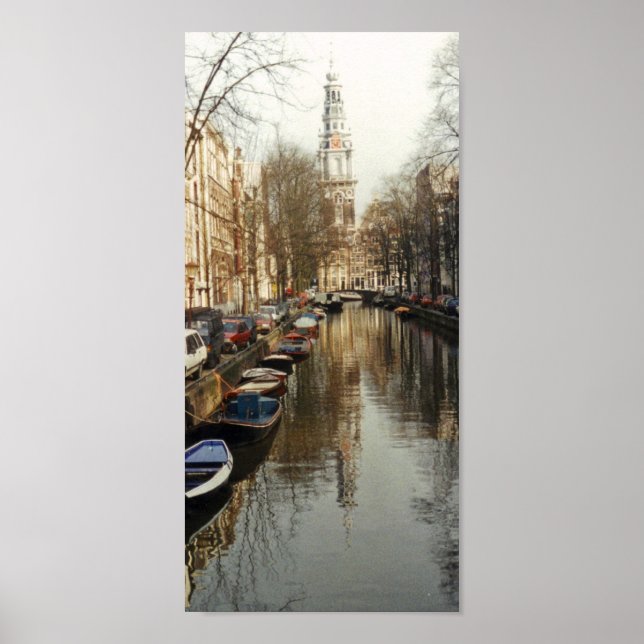 Póster Poster del Canal de Amsterdam (Frente)
