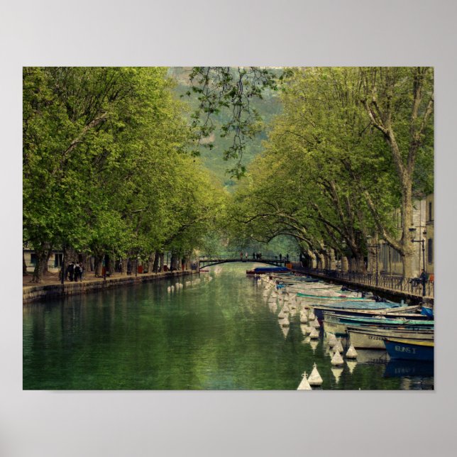 Póster Poster del Canal de Vassé, Annecy (Francia) (Frente)