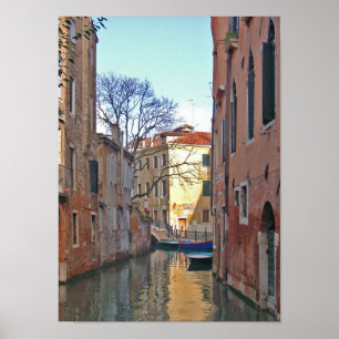 Póster Poster del canal de Venecia