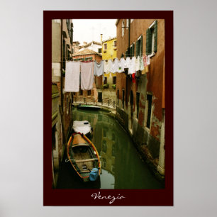 Póster Poster del canal de Venecia del lavadero