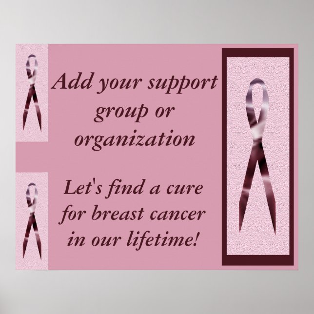 Póster Poster del cáncer de mama (Frente)