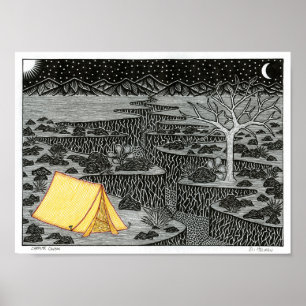 Póster Poster del Cañón Campsite