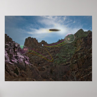 Póster Poster del Cañón Colorado de Alien Spaceship