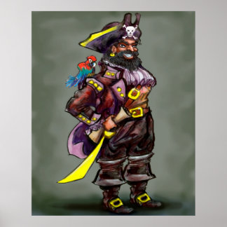 Póster Poster del Capitán del Pirata
