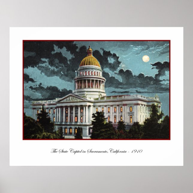 Póster Poster del Capitolio Estatal de California (Frente)