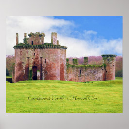 Póster Poster del Castillo Caerlaverock de Maxwell Clan