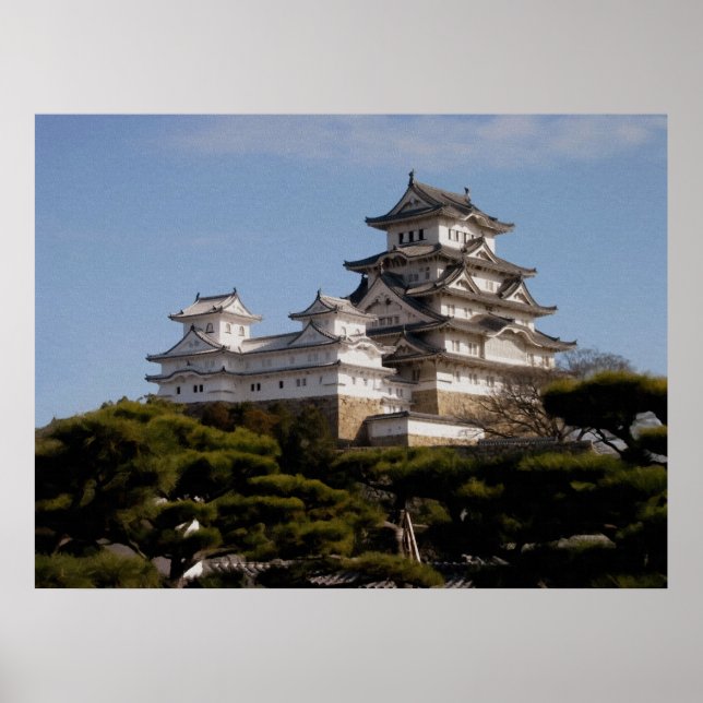 Póster Poster del Castillo de Himeji (Frente)
