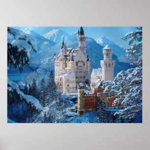 Póster Poster del Castillo de Neuschwanstein