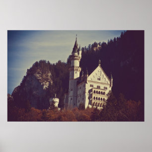 Póster Poster del castillo de Neuschwanstein