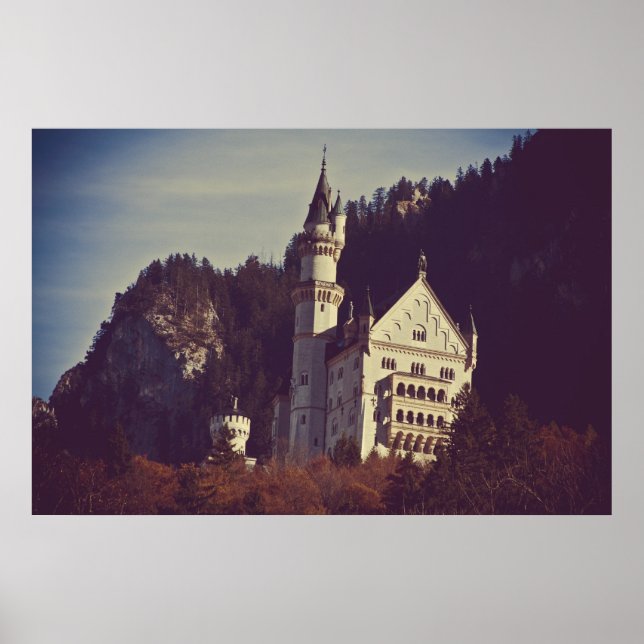 Póster Poster del Castillo de Neuschwanstein (Frente)