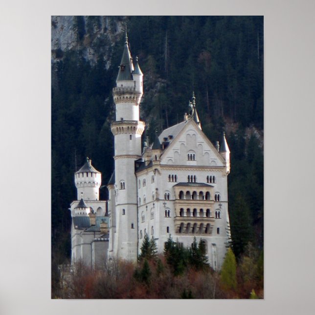 Póster Poster del Castillo de Neuschwanstein (Frente)