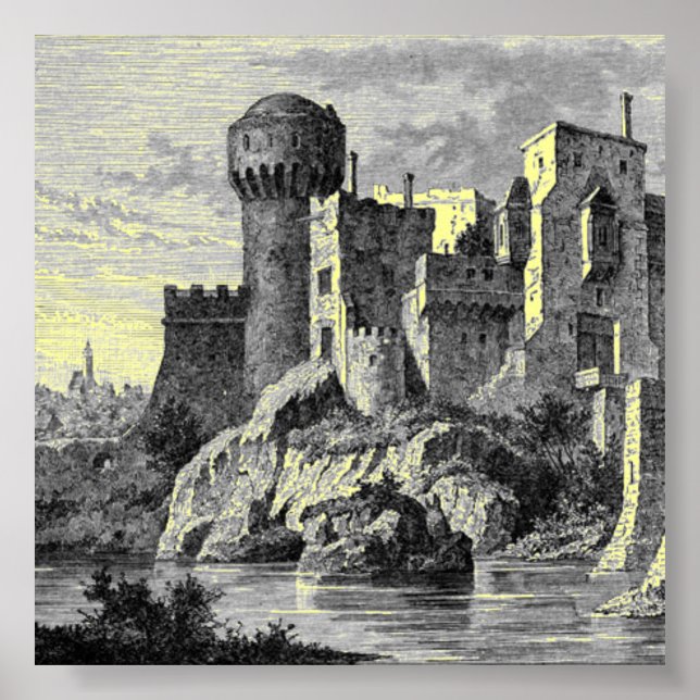 Póster Poster del castillo medieval (Frente)