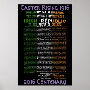 Póster poster del Centenario de Pascua de 1916