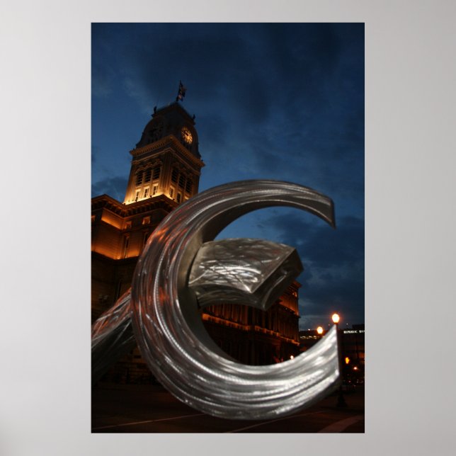 Póster Poster del centro de Louisville (Frente)