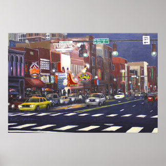 Póster Poster del centro de Nashville