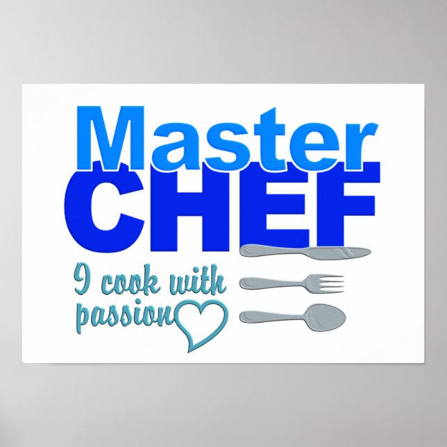Póster Poster del chef maestro (Frente)