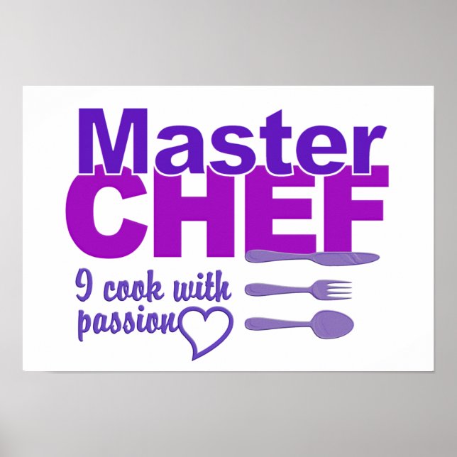 Póster Poster del chef maestro (Frente)