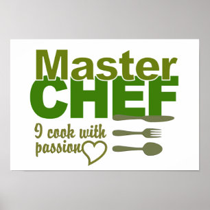 Póster Poster del chef maestro