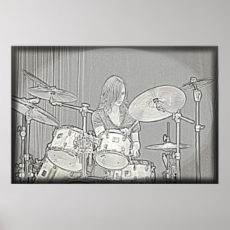 Póster Poster del Chica del tambor o del tambor