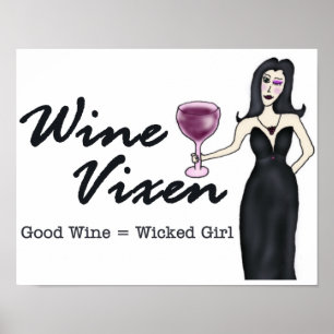 Póster Poster del Chica Wine Vixen