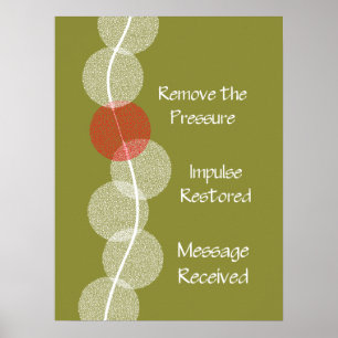 Póster Poster del choque del nervio del Subluxation de la