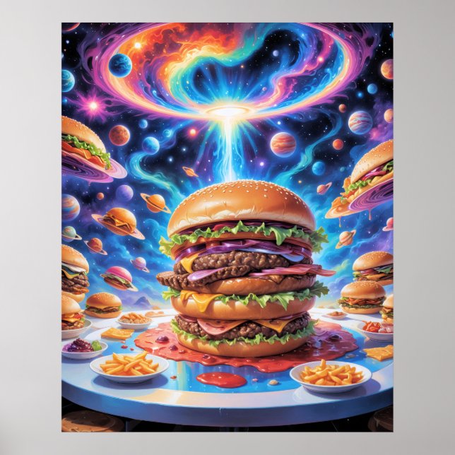 Póster Poster del cielo de Burger (Frente)