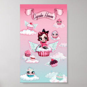 Póster Poster del cielo del pastel - Vertical