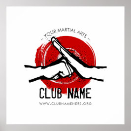 Póster Poster del Club de Artes Marciales
