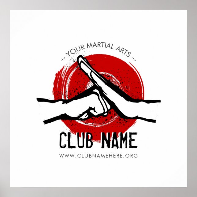 Póster Poster del Club de Artes Marciales (Frente)