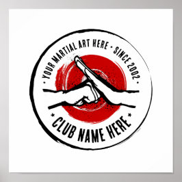 Póster Poster del Club de Artes Marciales