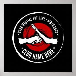 Póster Poster del Club de Artes Marciales