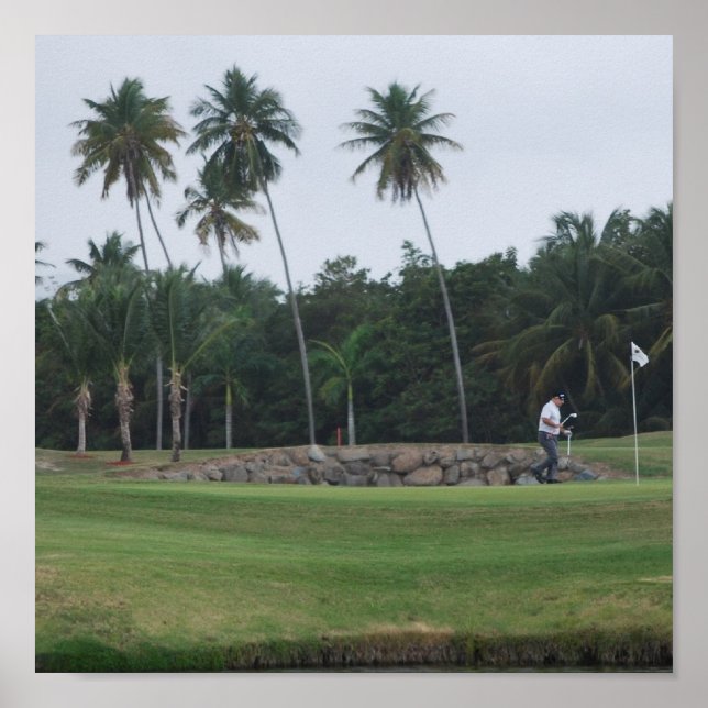 Póster Poster del club de campo de golf (Frente)